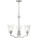 Caily 3 Light 21 inch Brushed Nickel Chandelier Ceiling Light